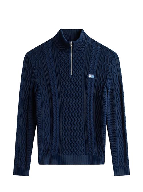 Maglione intrecciato con mezza zip Tommy Jeans | DM0DM221030GY